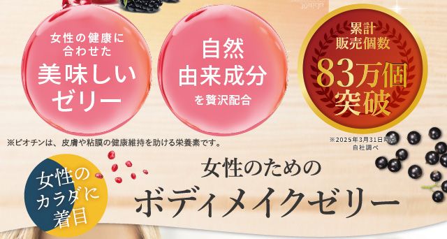 女性のためのボディメイクゼリー