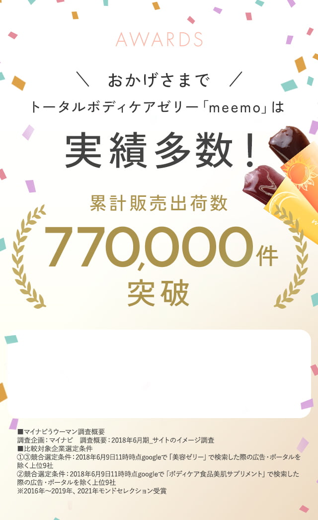 美的ラボ ミーモ　88袋 meemo｜ミーモ】朝井麗華監修ボディケアゼリー｜美的ラボ《公式》